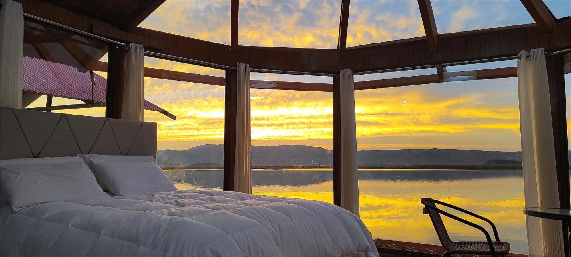 Titicaca Habitacion Panoramica Vista Al Amanecer Villa Пуно Екстериор снимка
