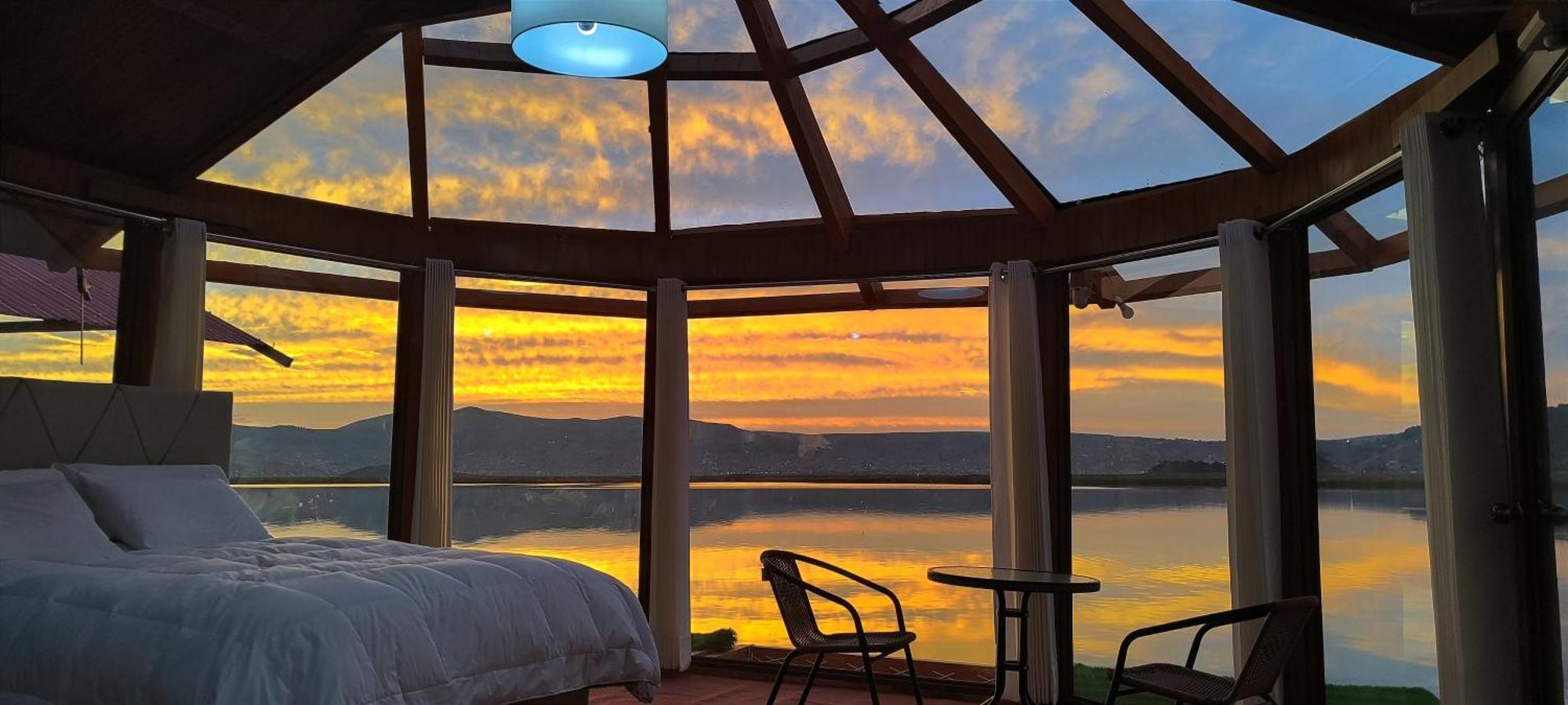 Titicaca Habitacion Panoramica Vista Al Amanecer Villa Пуно Екстериор снимка